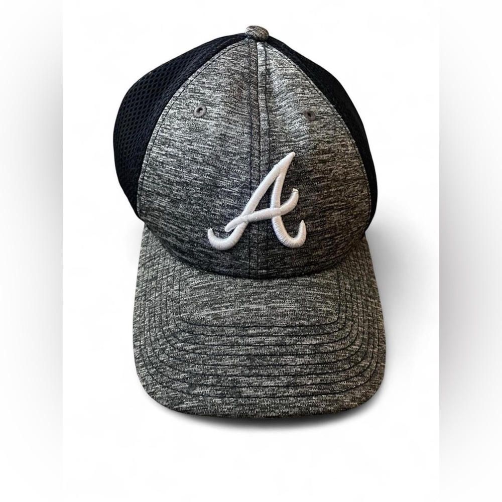 Braves Baseball Hat Grey with White Logo MLB